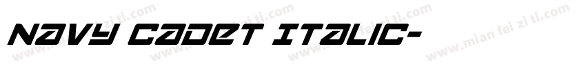 Navy Cadet Italic字体转换